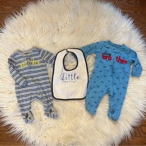 3 Piece Little Brother Embroidered Bundle!